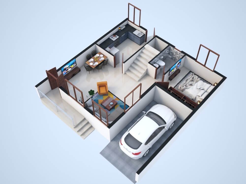 Rose Villas, Ground Floor Plan